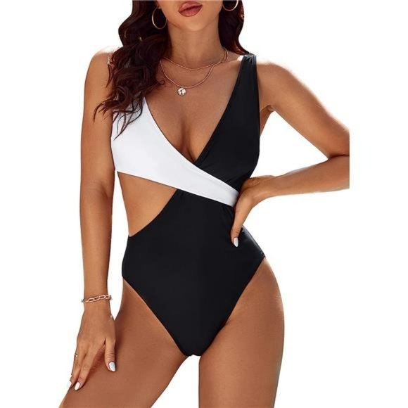 Swim Womens One Piece Cutout Swimsuits Sexy High Cut Bathing Suits